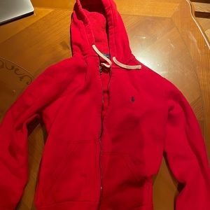 Polo Zip Up Hooded Sweater